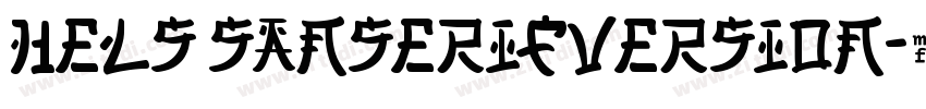 hels sanserifVersion字体转换